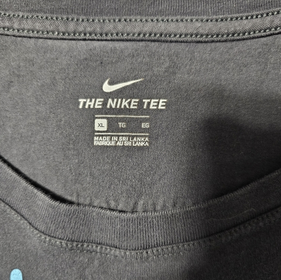Nike Black Tee with Light Blue Graphic - Picture 3 of 7